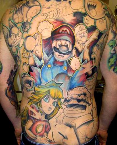 Tags: cool mario tattoo, design art, Mario Tattoo, nintendo tattoo, 