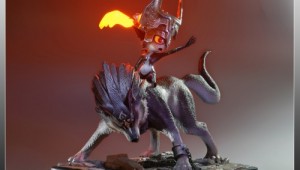 Wolf Link And Midna Statue Image 1